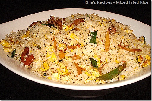 Rina's Recipes: Mixed Fried Rice